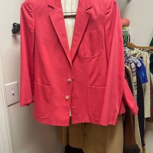 Pink Structured Blazer with Classic Lapels